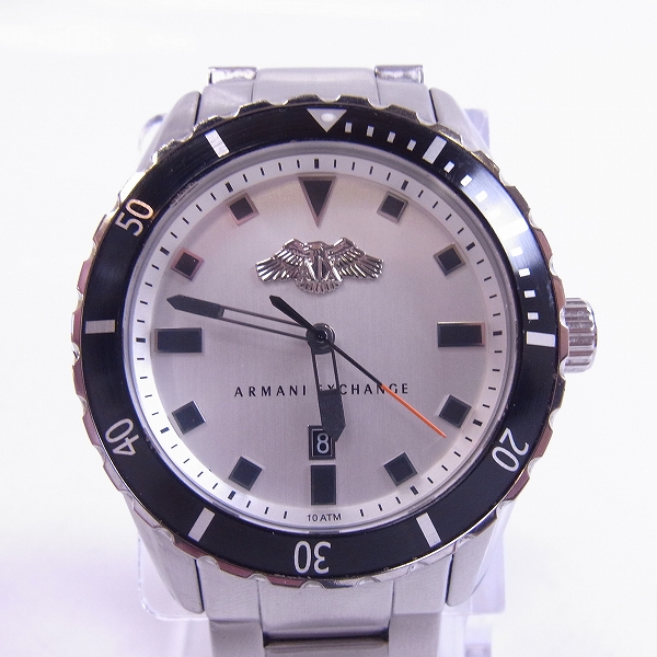 実際に弊社で買取させて頂いたARMANI EXCHANGE/アルマーニエクスチェンジ シルバーステンレススチールクォーツ腕時計/AX1708