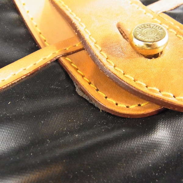 実際に弊社で買取させて頂いた【難有り】HUNTING WORLD/ハンティングワールド ビジネスバッグ/トートバッグ ブラックの画像 9枚目