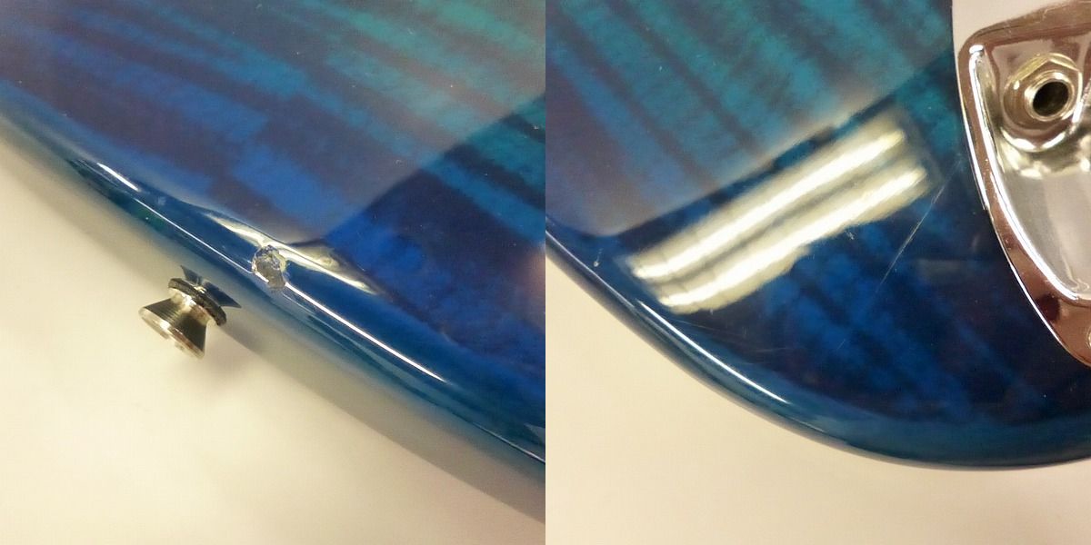 実際に弊社で買取させて頂いた★BUSKER'S/バスカーズ BST-2H/FM ストラトタイプ エレキギターの画像 4枚目