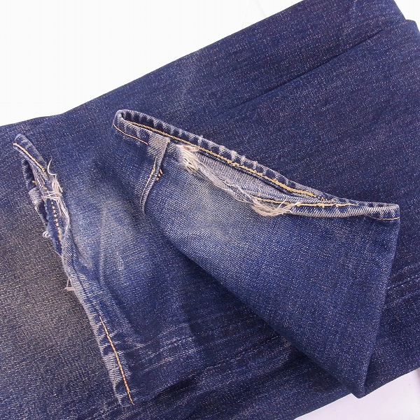 実際に弊社で買取させて頂いたDenime/ドゥニーム ボタンフライ デニムパンツ Lot 718/W33L36の画像 7枚目