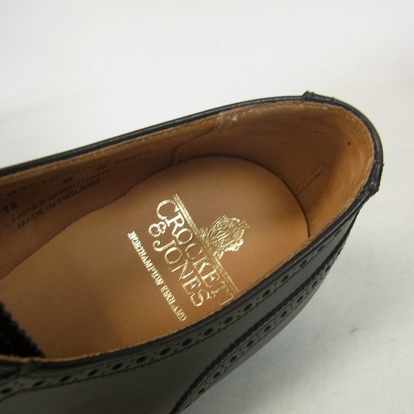 実際に弊社で買取させて頂いた CROCKETT&JONES/クロケット＆ジョーンズ WESTBOURNE/ウエストボーン レザー シューズ 5152-1015-30/9Eの画像 4枚目