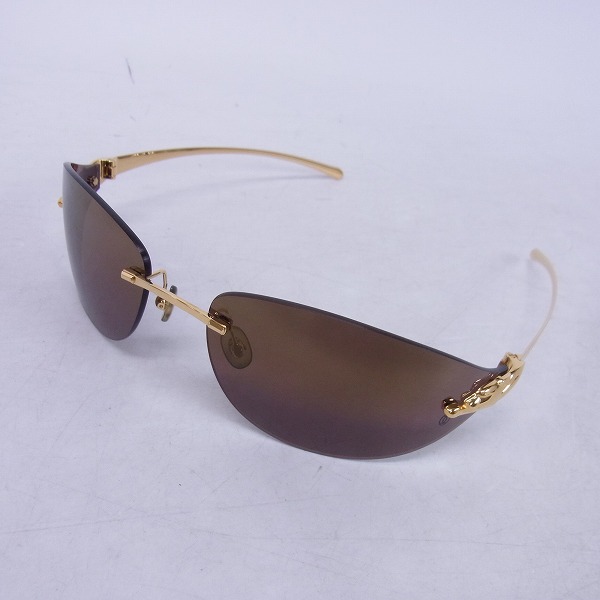 実際に弊社で買取させて頂いたCARTIER/カルティエ 110 ゴールドフレーム パンサー サングラス 