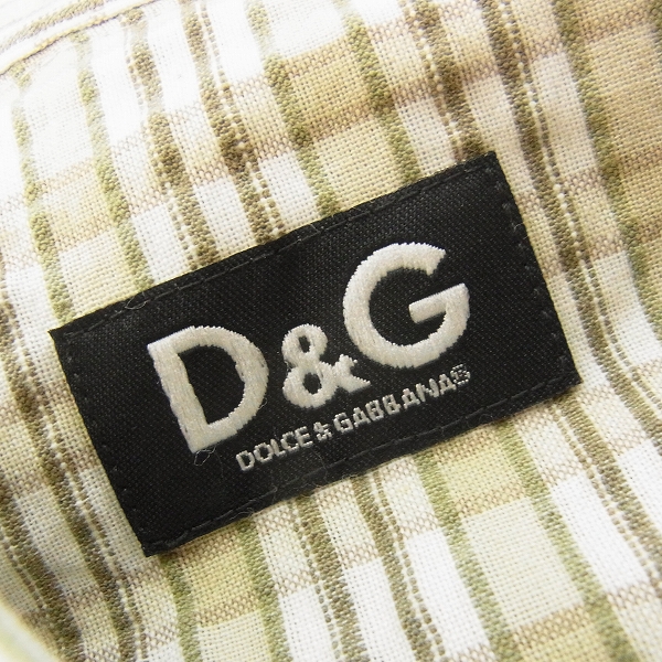 実際に弊社で買取させて頂いたD&G/ドルチェ&ガッバーナ チェック ウエスタンシャツ 44の画像 2枚目