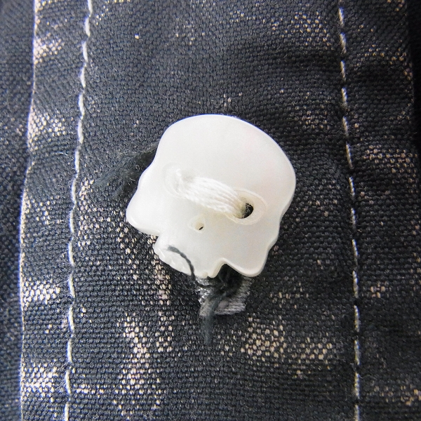 実際に弊社で買取させて頂いたHYDROGEN/ハイドロゲン ブリーチ ミリタリーボタンシャツ/Lの画像 5枚目