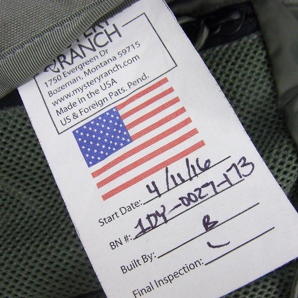 実際に弊社で買取させて頂いたMYSTERY RANCH/ミステリーランチ 1DAY ASSAULT/1 デイアサルトバックパック の画像 5枚目