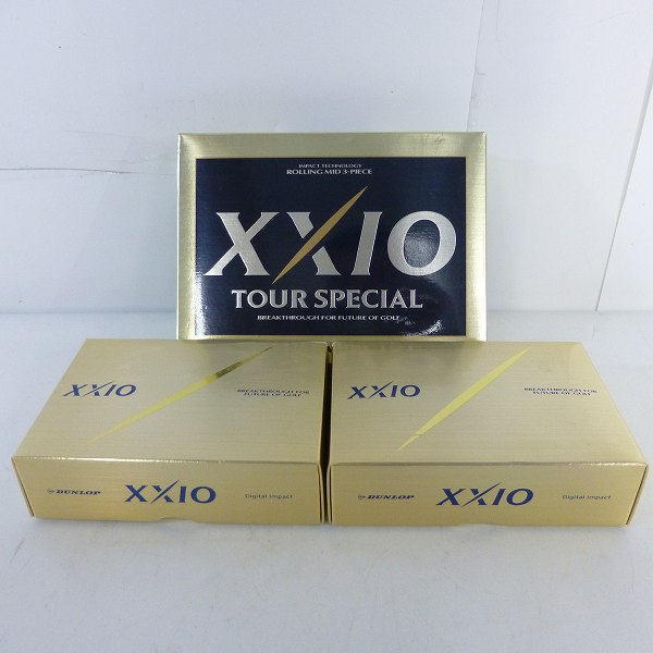 実際に弊社で買取させて頂いた【未使用】Dunlop/ダンロップ ゴルフボール XXIO TOUR SPECIAL 他 計2ダース ホワイト