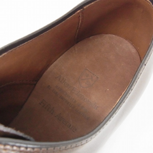 実際に弊社で買取させて頂いたAllen Edmods/アレン エドモンズ 5745  FIFTH AVENUE キャップトウ レザーシューズ 7Eの画像 4枚目