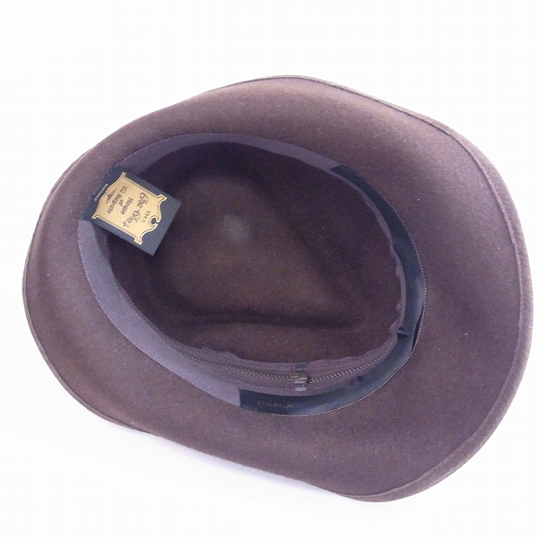 実際に弊社で買取させて頂いたCA4LA/カシラ Cha-Cha's ジッパー付き 中折れ ウール ハット/帽子の画像 4枚目