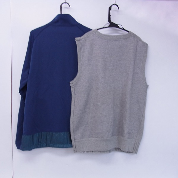 実際に弊社で買取させて頂いたFAT/エフエーティー 切り替え トラックジャケット/ニットベスト JUMBO(XXL) 2点セットの画像 1枚目