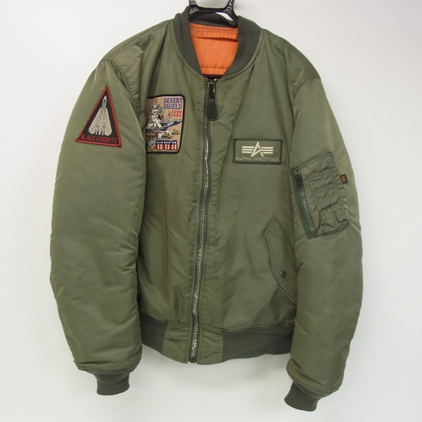 実際に弊社で買取させて頂いたALPHA INDUSTRIES/アルファインダストリーズ リバーシブル MA-1 MIL-J-82790J L