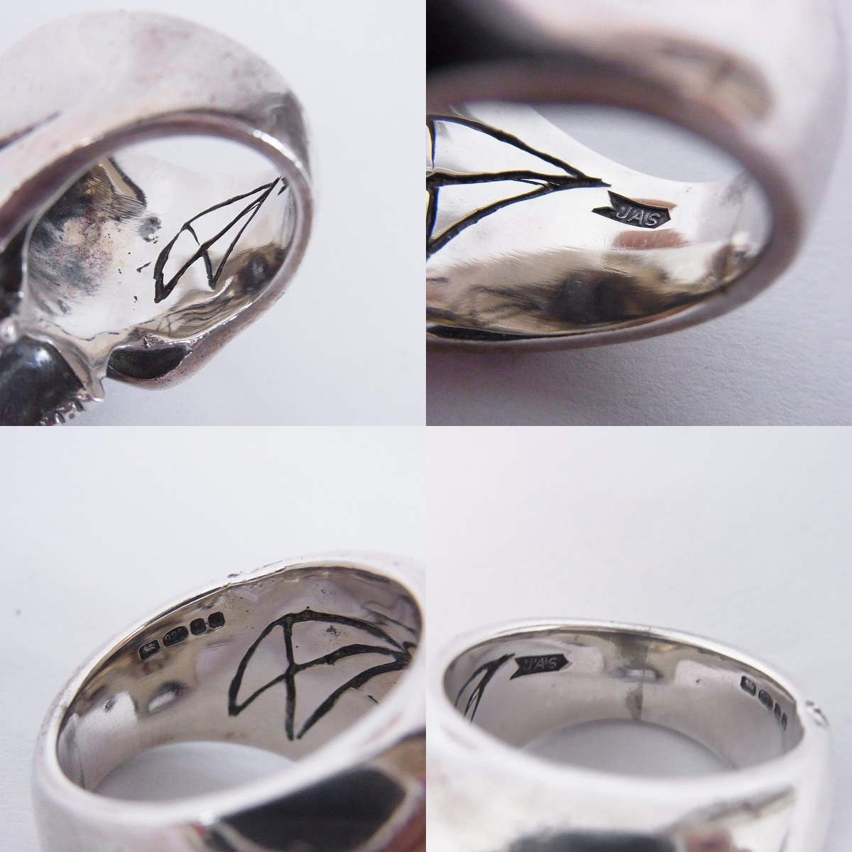 実際に弊社で買取させて頂いた【ギャランティ有】CRAZY PIG/クレイジーピッグ エビルスカルリング/EVIL SKULL 13.5号の画像 4枚目