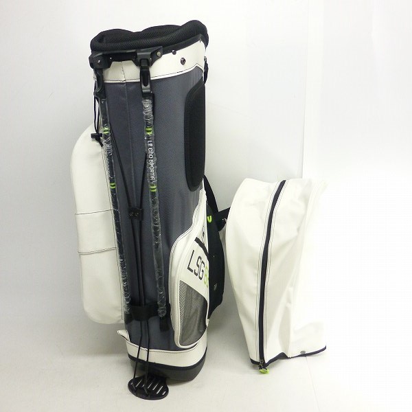 実際に弊社で買取させて頂いたle coq sportif/ルコック スタンドキャディバッグ QQBLJJ05 9.5型(47インチ対応) ホワイトの画像 1枚目