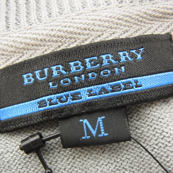 実際に弊社で買取させて頂いたBURBERRY BLUE LABEL/バーバリーブルーレーベル チェック Vネックセーター/Mの画像 2枚目