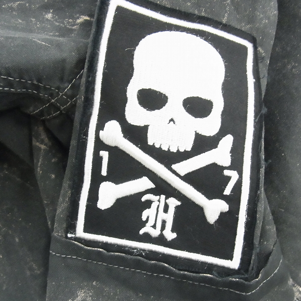 実際に弊社で買取させて頂いたHYDROGEN/ハイドロゲン ブリーチ ミリタリーボタンシャツ/Lの画像 8枚目