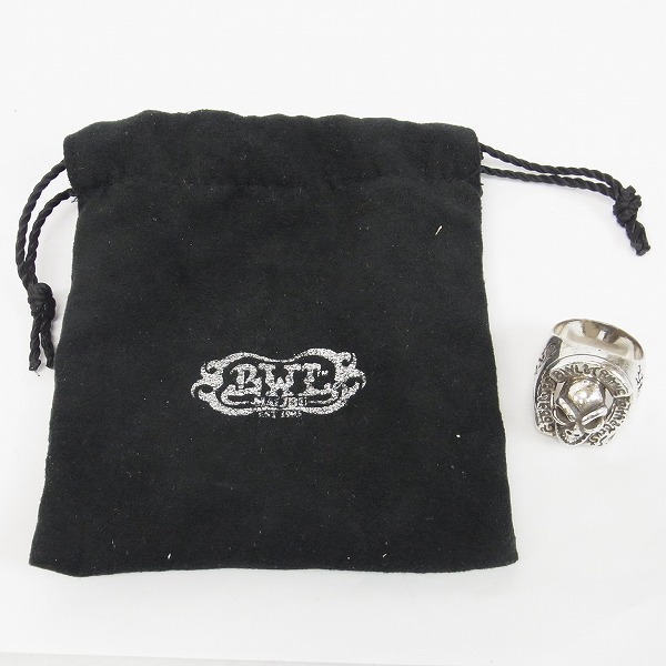 実際に弊社で買取させて頂いたBWL×CRIMIE/ビルウォールレザー×クライミー スカルホースシューリング/20.5号の画像 6枚目