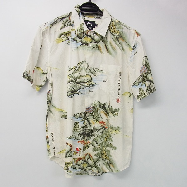 実際に弊社で買取させて頂いたSTUSSY×Hoffman California Fabrics China World Tribe 半袖シャツ/Mの画像 0枚目