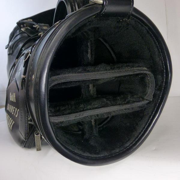 実際に弊社で買取させて頂いたBARNEYS NEWYORK/バーニーズニューヨーク 6分割キャディバッグ ブラックの画像 2枚目