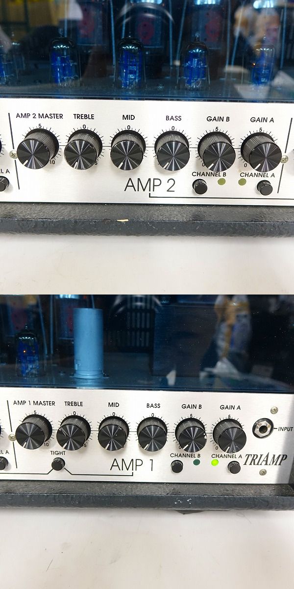 実際に弊社で買取させて頂いた★【難有】Hughes & Kettner/ヒュースアンドケトナー TRIAMP/トライアンプ MK-1 真空管 ギターアンプ ヘッドアンプの画像 2枚目