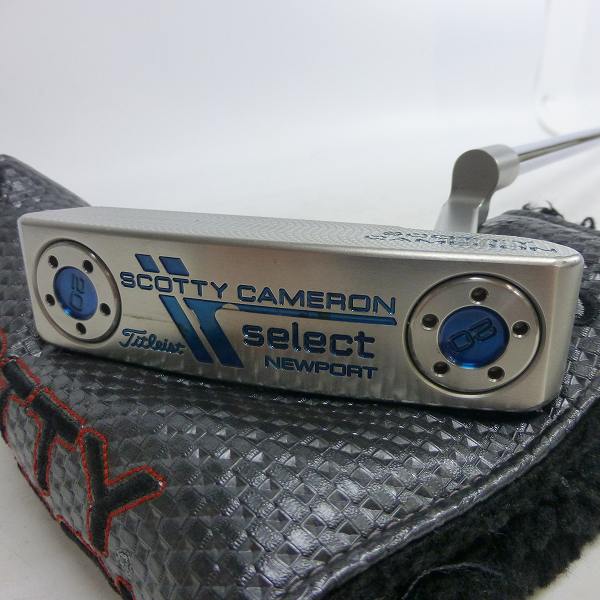 実際に弊社で買取させて頂いたSCOTTY CAMERON/スコッティ・キャメロン パター SELECT NEWPORT2 2014年モデル 31.25インチ ブルーカスタム Titleist