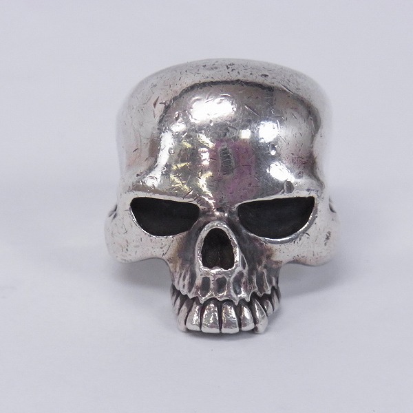 実際に弊社で買取させて頂いた【ギャランティ有】CRAZY PIG/クレイジーピッグ エビルスカルリング/EVIL SKULL 13.5号の画像 1枚目