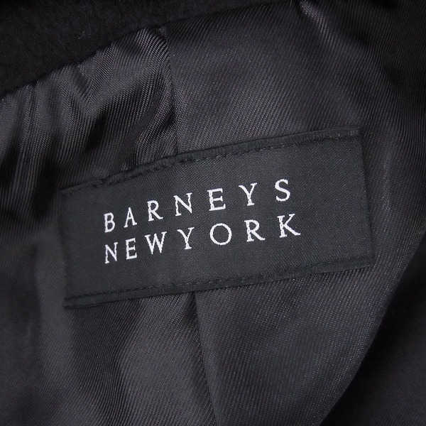 実際に弊社で買取させて頂いた【未使用】BARNEYS NEWYORK/バーニーズニューヨーク 17AW カシミア100% ファー付き 2wayロングコート 38の画像 2枚目