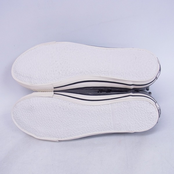 実際に弊社で買取させて頂いた【未使用】BURBERRY BLUE LABEL/バーバリーブルーレーベル キャンバス ハイカットスニーカー 灰×黒/3 の画像 2枚目