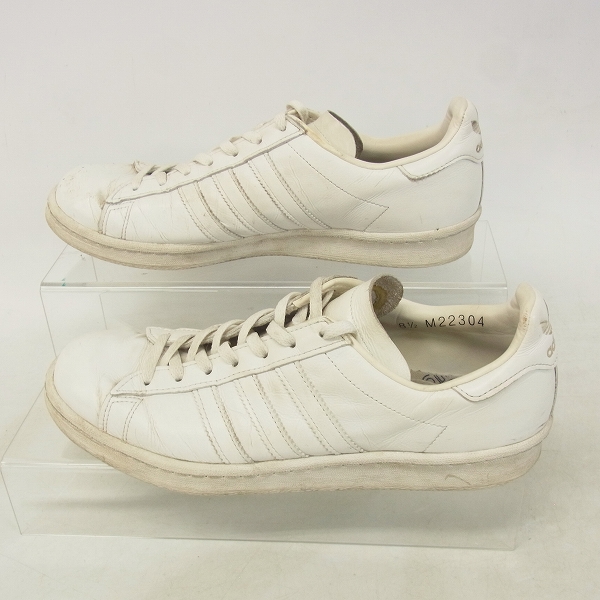 実際に弊社で買取させて頂いたadidas/アディダス×EDIFICE ORIGINALS SS 80S & CP 80S WHITE/M22304/8.5の画像 3枚目