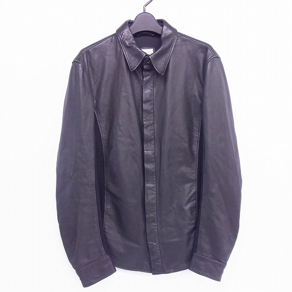 実際に弊社で買取させて頂いたARMANI COLLEZIONI/アルマーニコレッツォーニ 襟付きレザージャケット Size：M