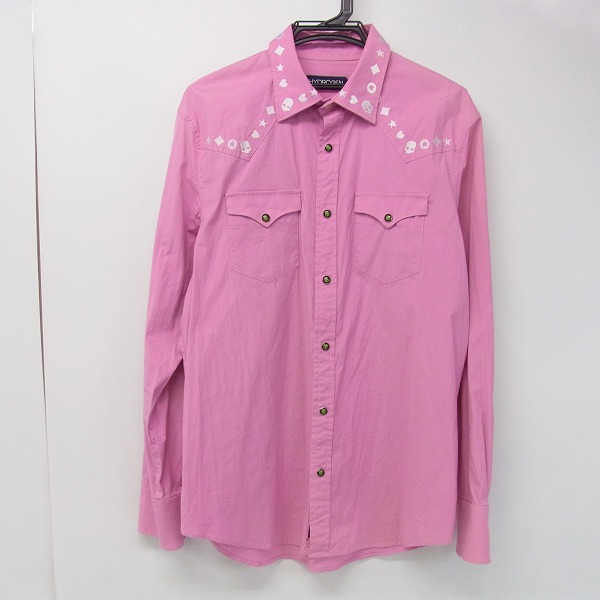 実際に弊社で買取させて頂いたHYDROGEN/ハイドロゲン ウエスタンシャツ スカルボタン/XL