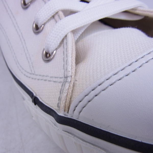 実際に弊社で買取させて頂いたBURBERRY BLUE LABEL/バーバリーブルーレーベル キャンバス ハイカットスニーカー 白/3 の画像 7枚目