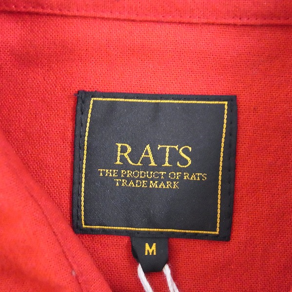 実際に弊社で買取させて頂いた【未使用】RATS/ラッツ 17AW ソリッドフランネル ウエスタンシャツ 17RS-1002/Mの画像 2枚目