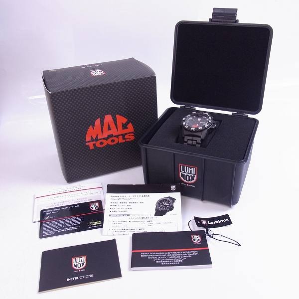 実際に弊社で買取させて頂いたLUMINOX/MAC TOOLS/ルミノックス×マックツールズ 300個限定 NAVY SEAL 3500 SERIES/ネイビーシール クォーツ/腕時計の画像 7枚目