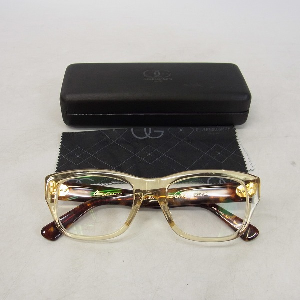 実際に弊社で買取させて頂いたOLIVER GOLDSMITH/オリバーゴールドスミス CONSUL 眼鏡/メガネフレームの画像 8枚目