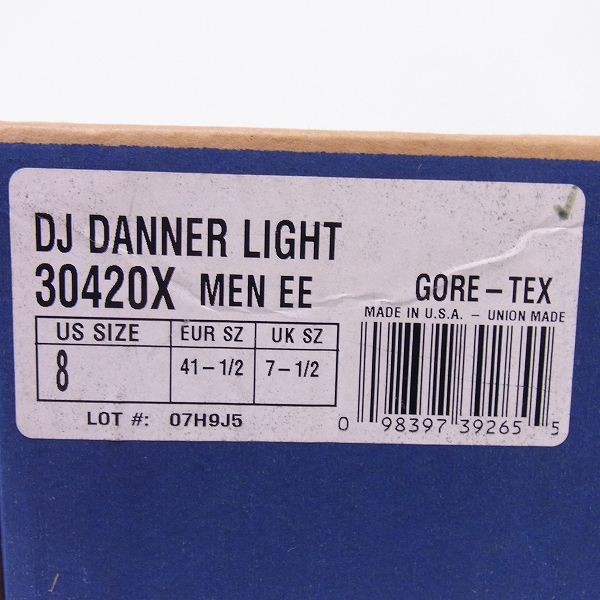 実際に弊社で買取させて頂いたDANNER/ダナー DANNER LIGHT/ダナーライト GORE-TEX 30420X/8EEの画像 8枚目