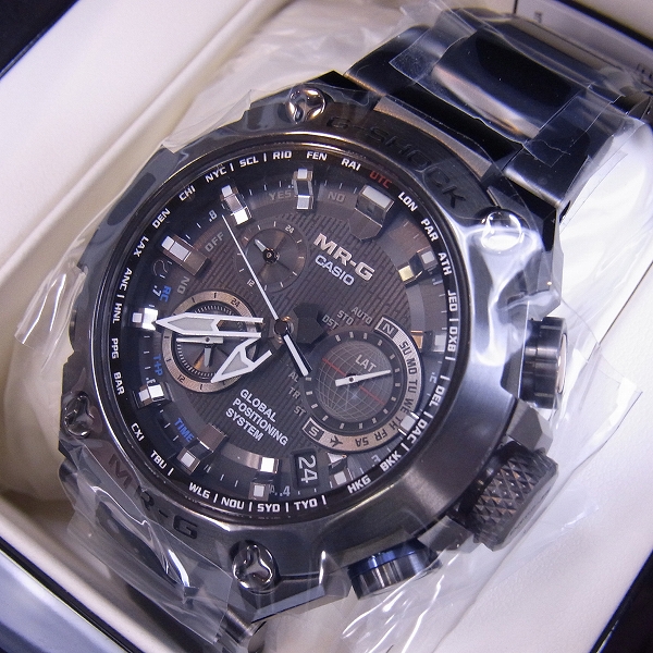 実際に弊社で買取させて頂いた【未使用】G-SHOCK/Gショック MR-G GPS ハイブリッド 電波ソーラー チタン MRG-G1000B-1AJR
