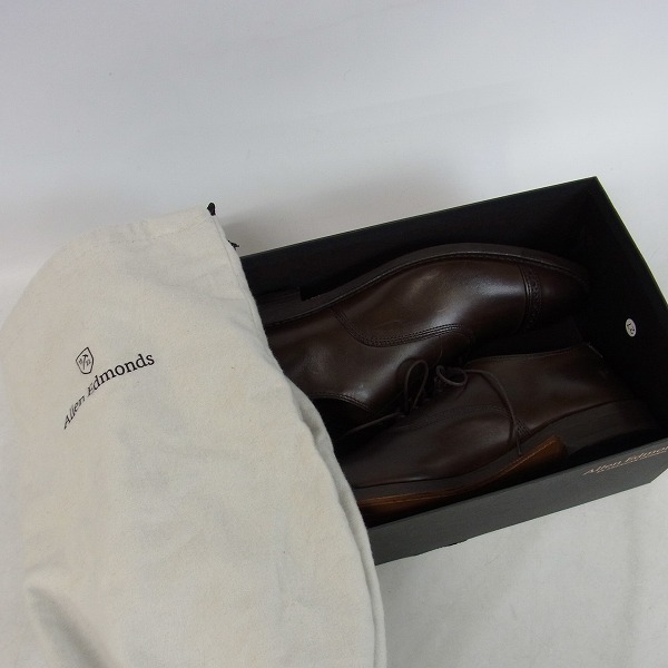 実際に弊社で買取させて頂いたAllen Edmods/アレン エドモンズ 5745  FIFTH AVENUE キャップトウ レザーシューズ 9Dの画像 7枚目