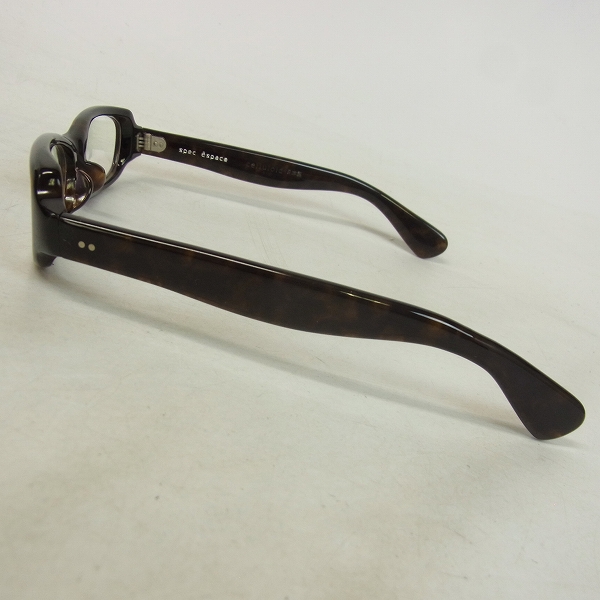 実際に弊社で買取させて頂いたspec espace/スペックエスパス セルロイド 西野正美 フルリム メガネフレーム/眼鏡/アイウェア ES-8201 の画像 2枚目