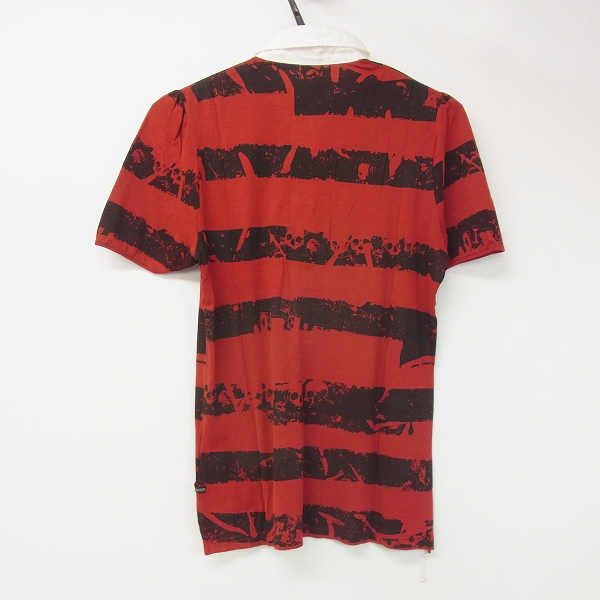 実際に弊社で買取させて頂いたHYSTERICS/ヒステリックス ボーダー スカル 蠍 シャツ Fの画像 1枚目