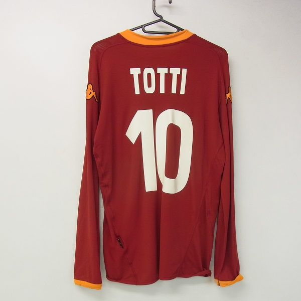 実際に弊社で買取させて頂いたKAPPA/カッパ ユニフォーム ローマ totti/トッティ 背番号10 Lの画像 1枚目