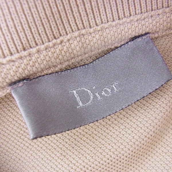 実際に弊社で買取させて頂いたDior HOMME/ディオール オム BEE刺繍/蜂刺繍 ポロシャツ ベージュ 46の画像 2枚目