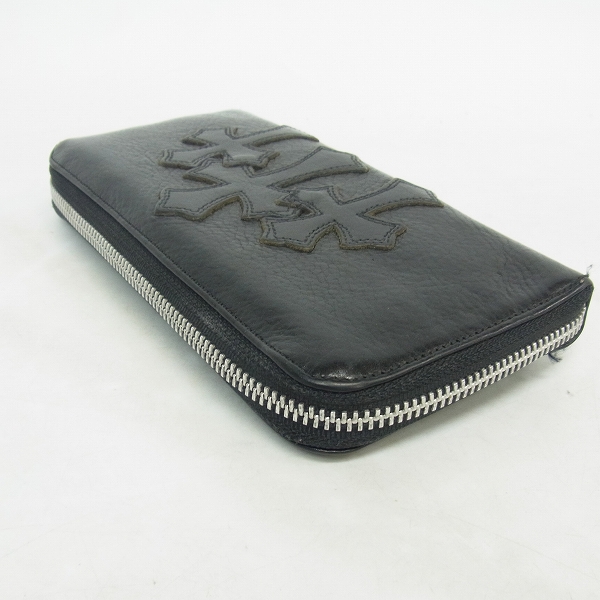 クロムハーツ REC Fジップ 3セメタリークロスパッチ ウォレット CHROME HEARTS クロムハーツ REC F ZIP 3セメタリー クロスパッチ