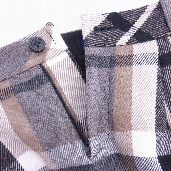 実際に弊社で買取させて頂いたBURBERRY BLUE LABEL/バーバリー ブルーレーベル ホースマーク刺繍 チェック キュロット E1R28-423-09/34の画像 2枚目