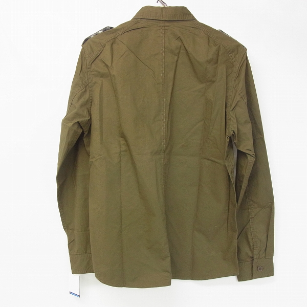 実際に弊社で買取させて頂いたBURBERRY BLUE LABEL/バーバリーブルーレーベル 長袖ミリタリーシャツ/Mの画像 1枚目