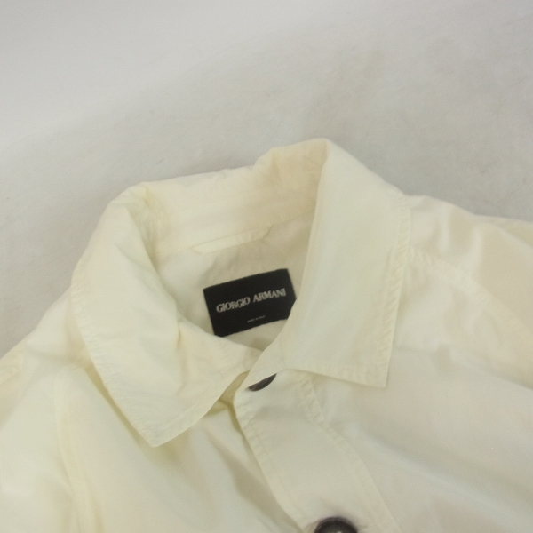 実際に弊社で買取させて頂いたGIORGIO ARMANI/ジョルジオアルマーニ コート ホワイト/48の画像 5枚目