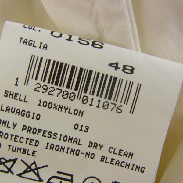 実際に弊社で買取させて頂いたGIORGIO ARMANI/ジョルジオアルマーニ コート ホワイト/48の画像 3枚目
