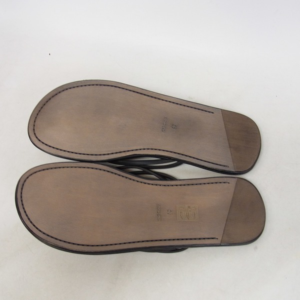 実際に弊社で買取させて頂いたC.P. COMPANY/シーピーカンパニー レザーサンダル 4818S2C7/43の画像 2枚目
