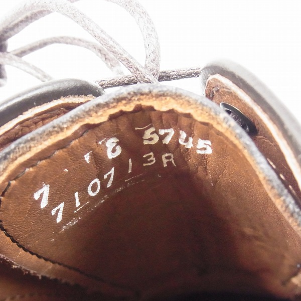 実際に弊社で買取させて頂いたAllen Edmods/アレン エドモンズ 5745  FIFTH AVENUE キャップトウ レザーシューズ 7Eの画像 5枚目