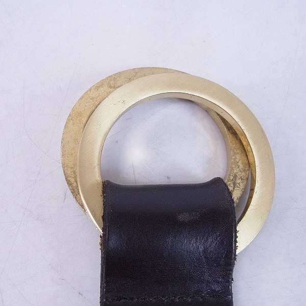 実際に弊社で買取させて頂いたBuffalo Bobs/バッファローボブス スタッズ レザー ベルト ゴールドの画像 2枚目