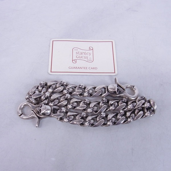 実際に弊社で買取させて頂いた【ギャラ付】STANLEY GUESS/スタンリーゲス 2クリップ ファンシースカルリンク ウォレットチェーンの画像 6枚目