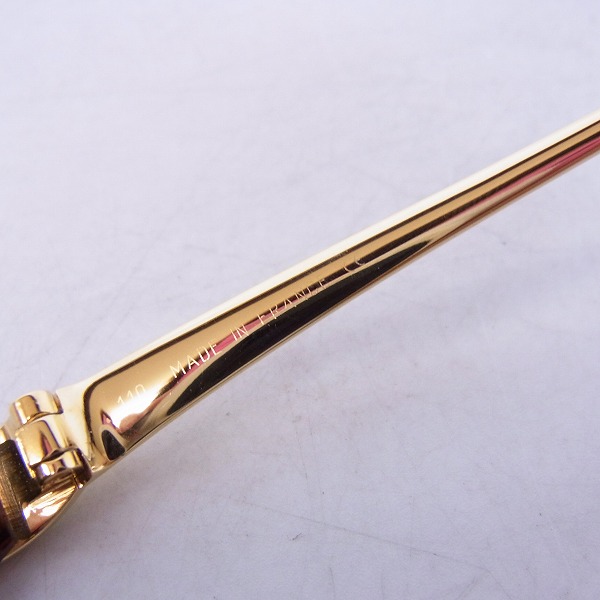 実際に弊社で買取させて頂いたCARTIER/カルティエ 110 ゴールドフレーム パンサー サングラス の画像 4枚目